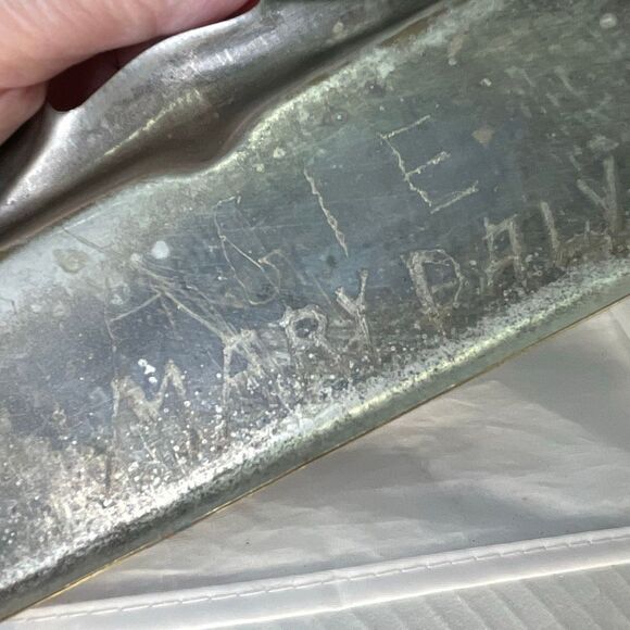 Antique silver plated crumb catcher waitstaff butlers - Picture 6 of 6